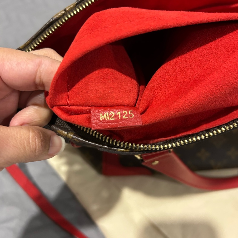Louis Vuitton Red and Brown Monogram Tote(Estrella new model) - Picture 3 of 16